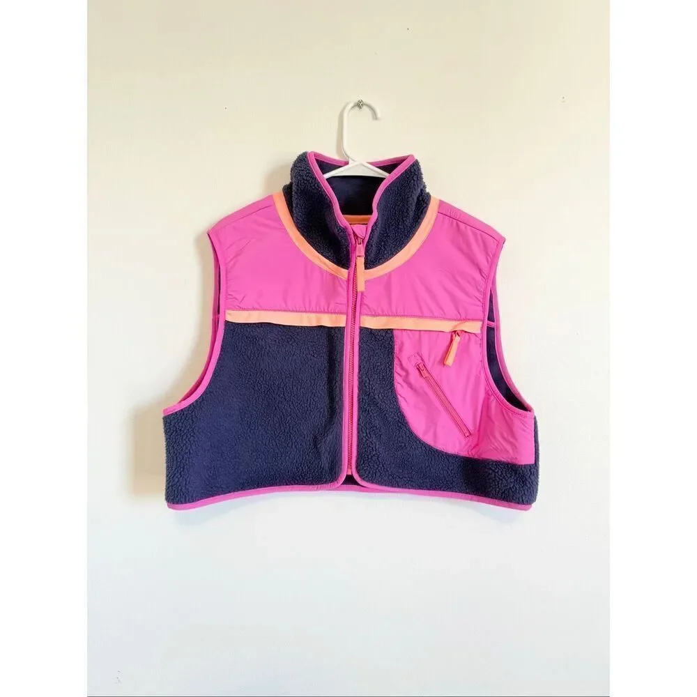 Free People Hit The Slopes Cropped Vest